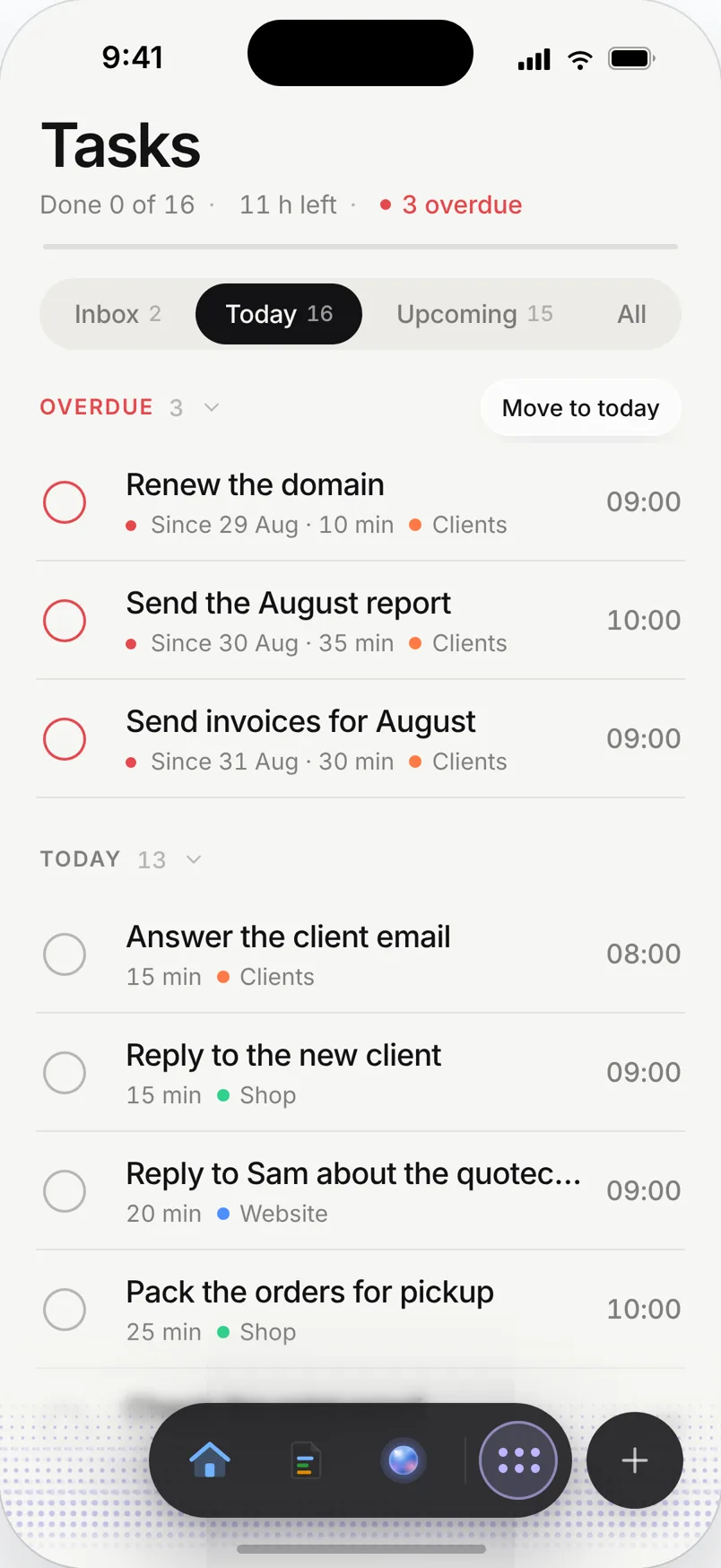 Needt Tasks on iPhone